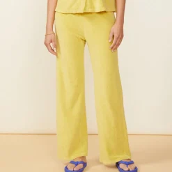 Terry|Sweats*MONROW Terry Cloth High Waisted Flare Sweat KIWI