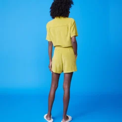 Terry*MONROW Terry Cloth Romper AVOCADO