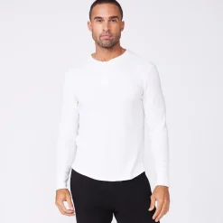 Men's Tops|Mens Sale*MONROW Thermal Henley WHITE