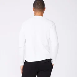 Men's Tops|Mens Sale*MONROW Thermal Henley WHITE