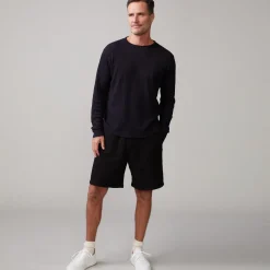 Men's Tops*MONROW Thermal Long Sleeve Crew BLACK