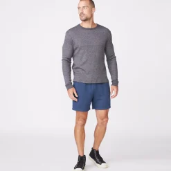 Men's Tops*MONROW Thermal Long Sleeve Crew FADEDBLACK