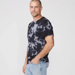 Men's Tops|Mens Sale*MONROW Tie Dye Relaxed Crew FADEDBLACK