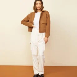 Jackets*MONROW Weekend Jacket GOLDENBROWN