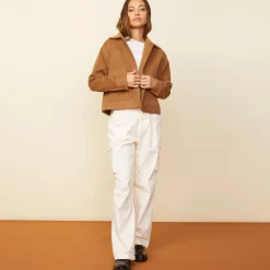 Jackets*MONROW Weekend Jacket GOLDENBROWN