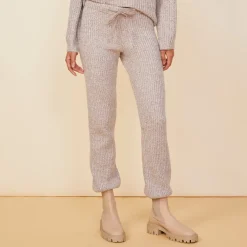 Sweats*MONROW Wool Cashmere Space Dye Vintage Sweat OATMEAL